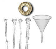oil candles glass candle wick lamp accessories inserts funnel lights nationalartcraft